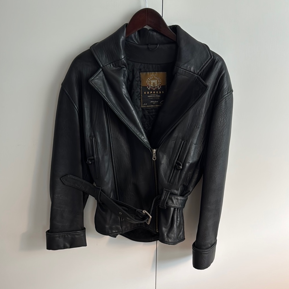 Vintage Black Leather Jacket